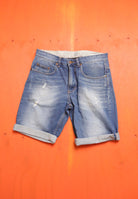 Revolution Denim Shorts Vintaged Darkblue