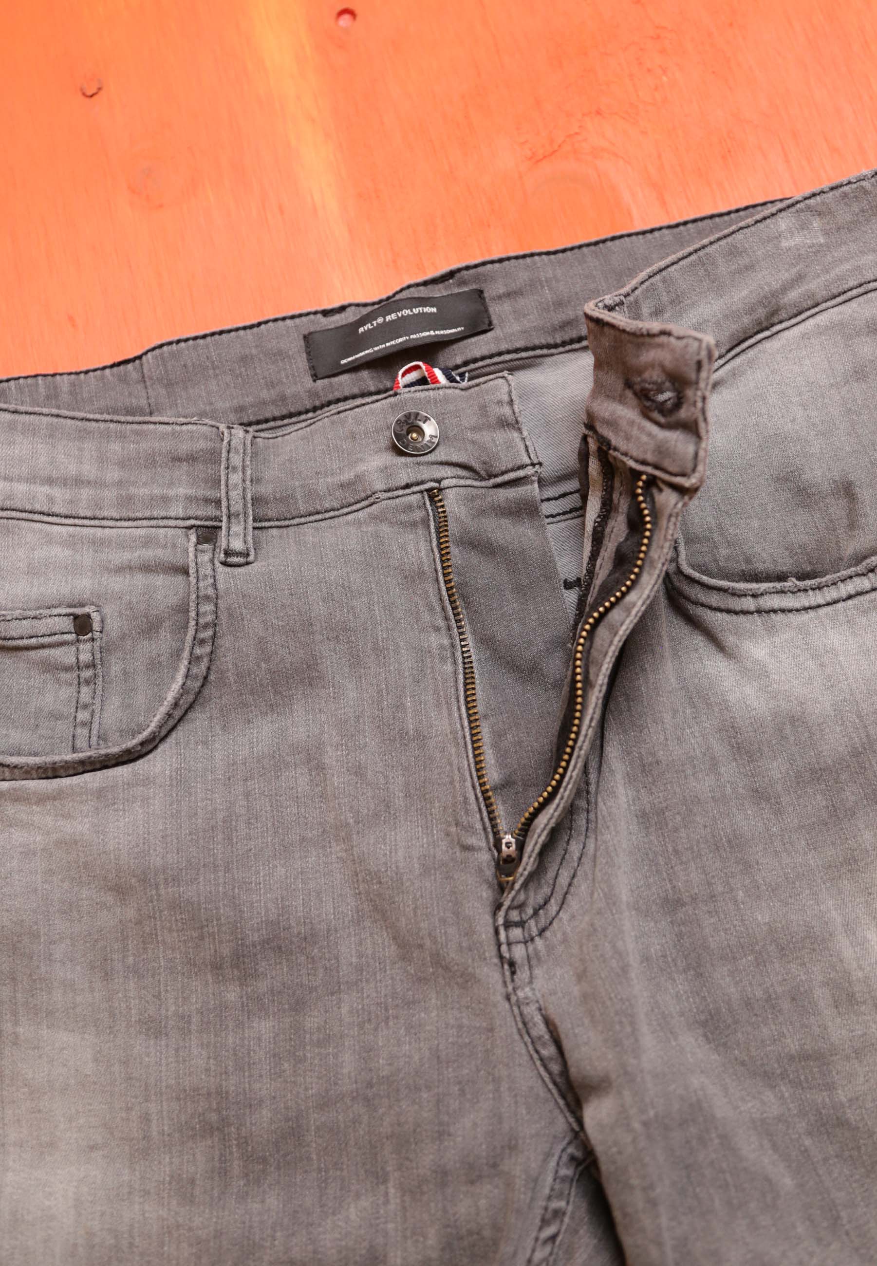 Revolution Denim Shorts Vintaged Grey