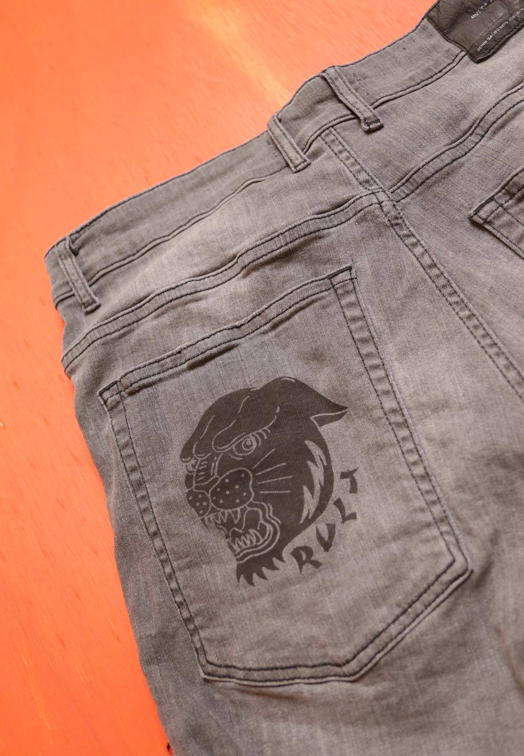 Revolution Denim Shorts Vintaged Grey