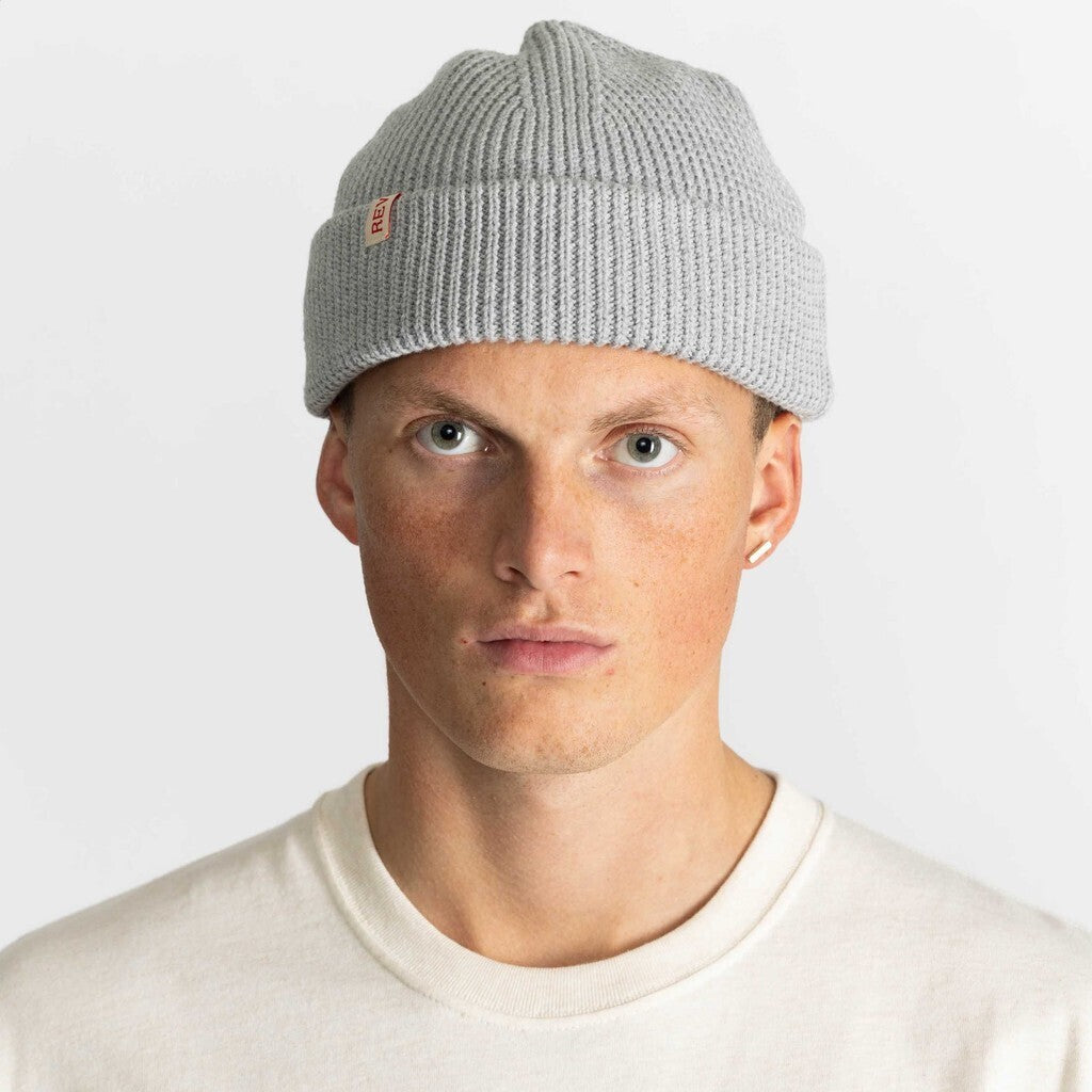 Revolution Fisherman Beanie Headwear Grey-melange