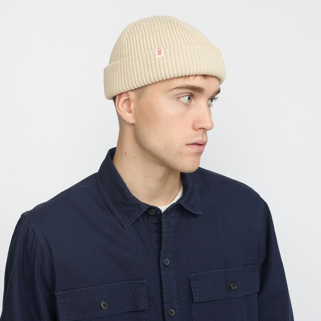 Revolution Fisherman Beanie Headwear Offwhite