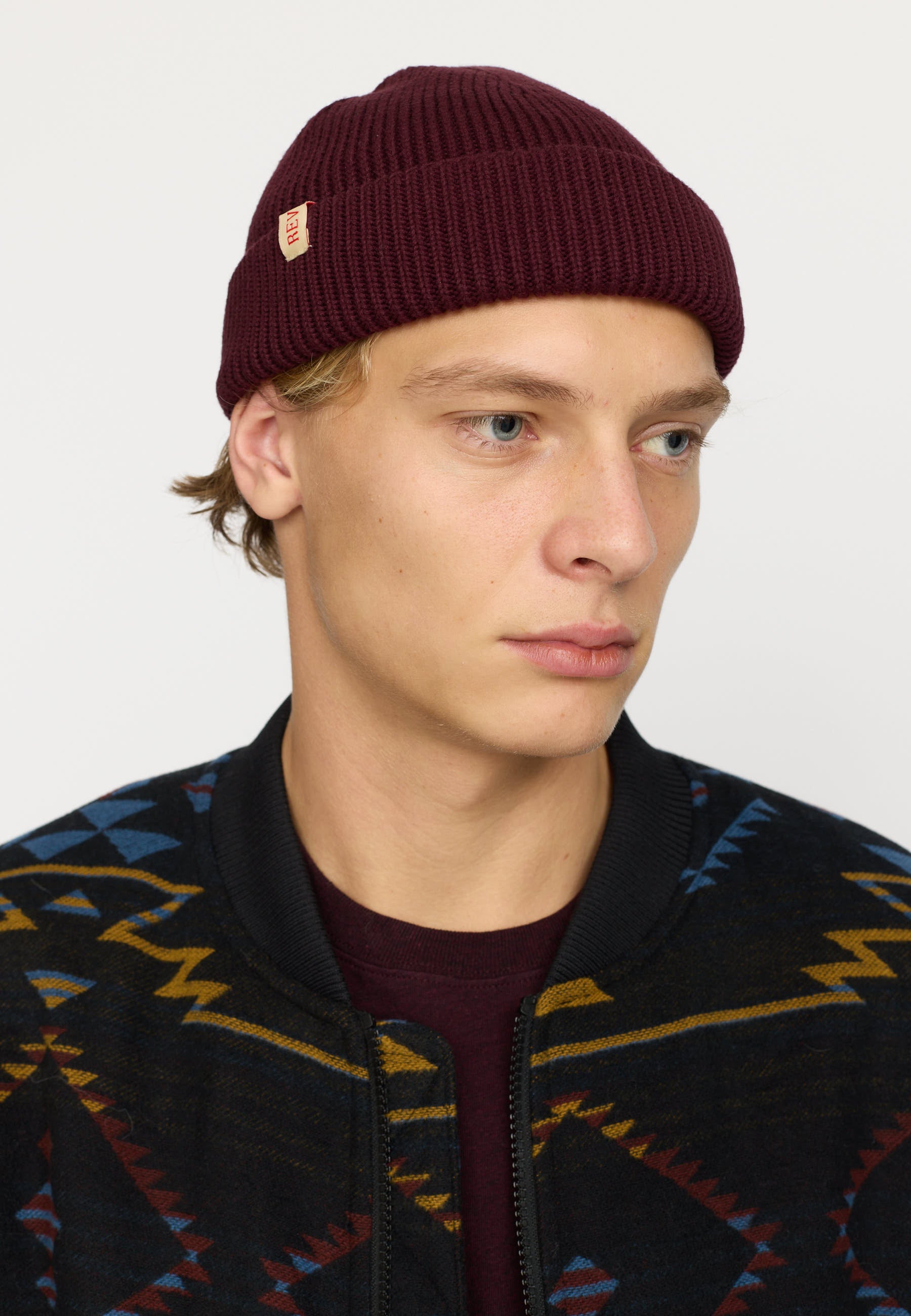 Fisherman Beanie / 9324 - Burgundy – Revolution.eu