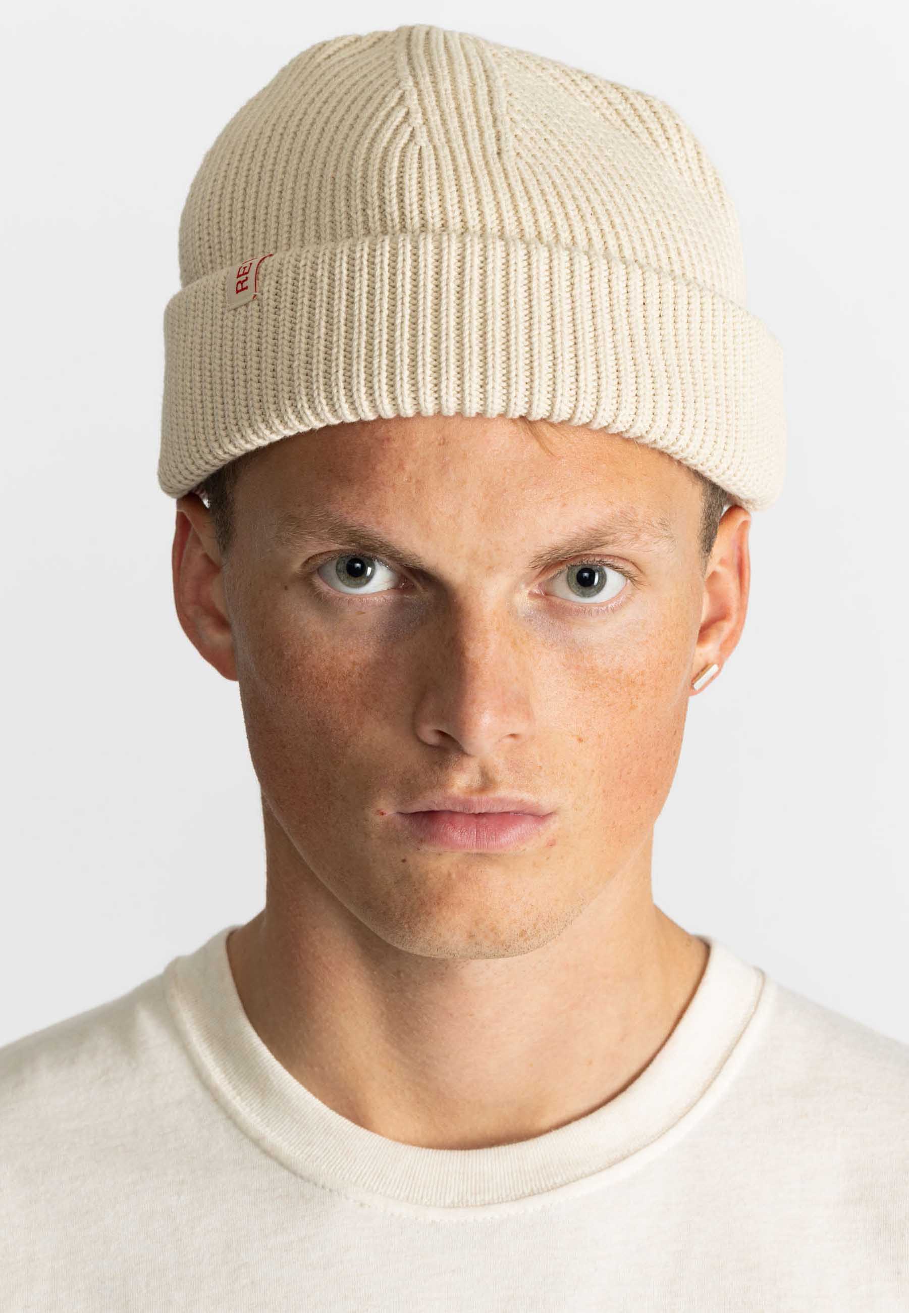 Revolution Fisherman Beanie Headwear Offwhite