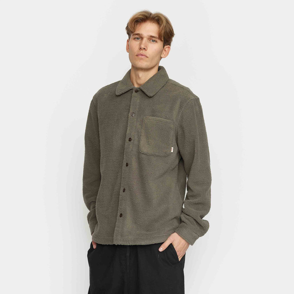 Revolution Fleece Overshirt Long-sleeve Shirts Grey