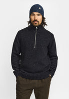 Revolution Half-zip Knit Knitwear Darknavy
