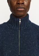 Revolution Half-zip Knit Knitwear Navy