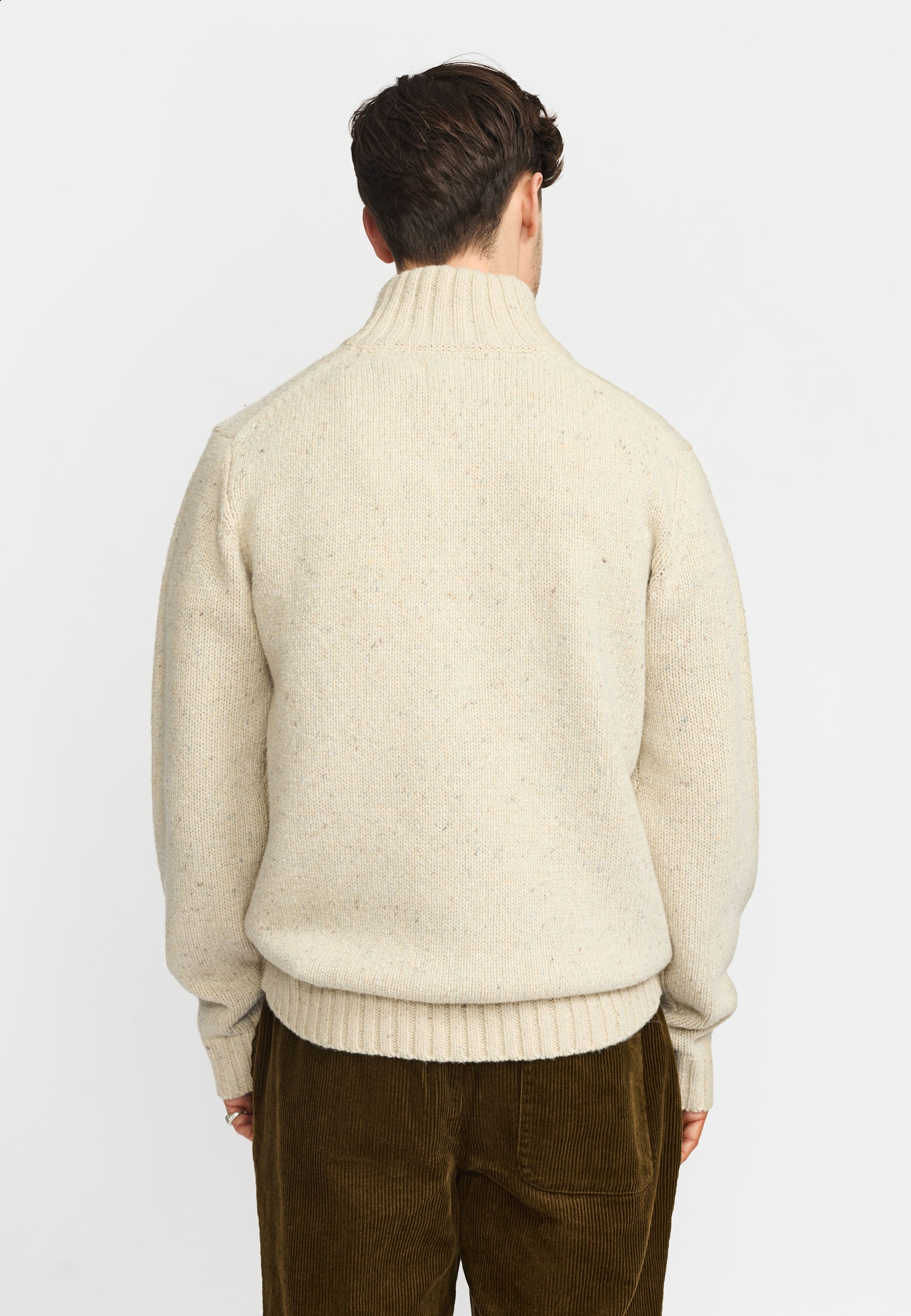 Revolution Half-zip Knit Knitwear White