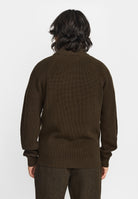 Revolution Half-zip Knit Knitwear Army