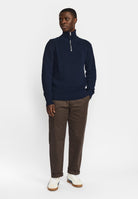 Revolution Half-zip Knit Knitwear Navy