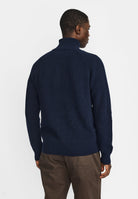 Revolution Half-zip Knit Knitwear Navy