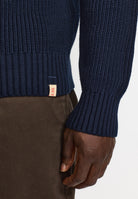 Revolution Half-zip Knit Knitwear Navy