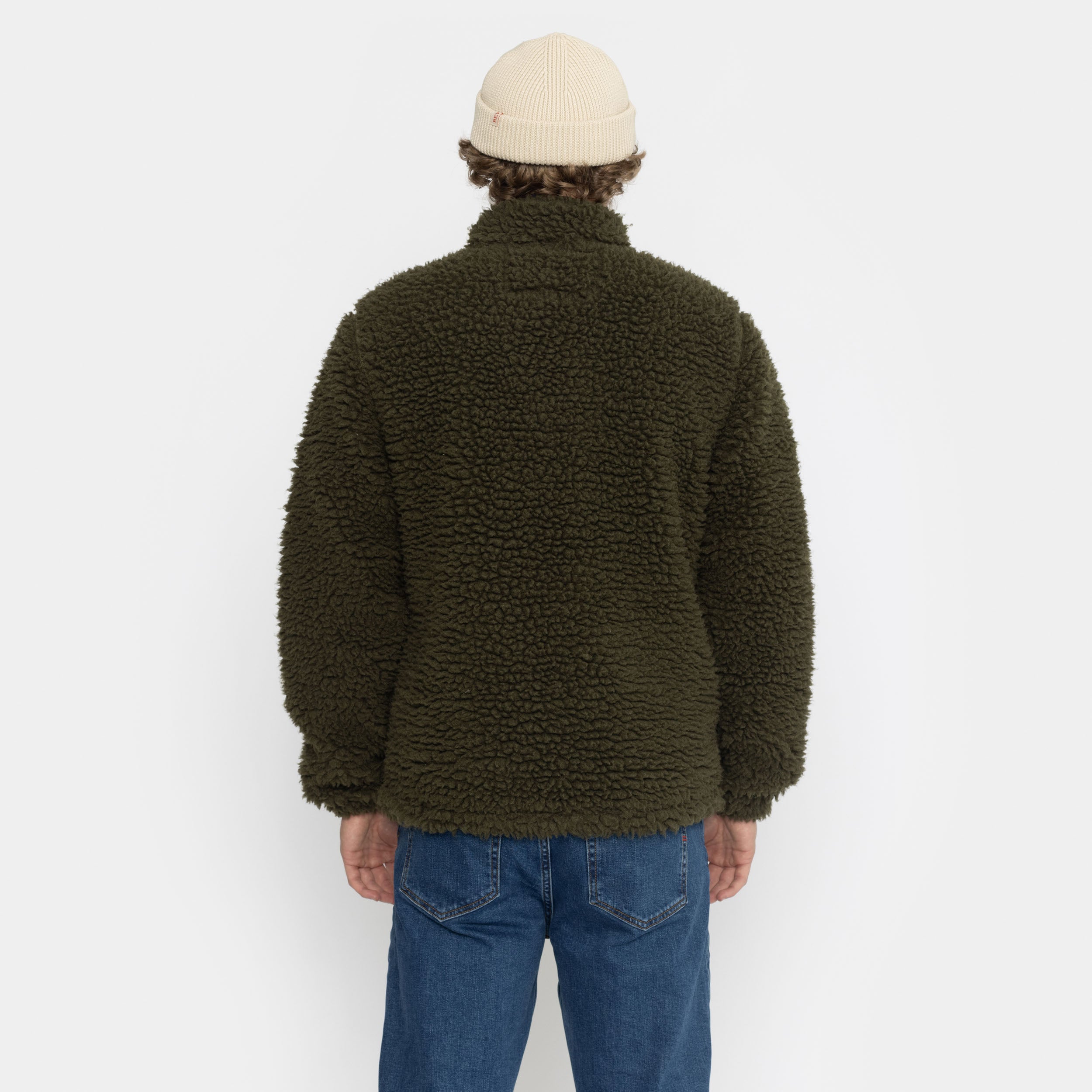 Revolution Heavy Teddy Jacket Fleece Army