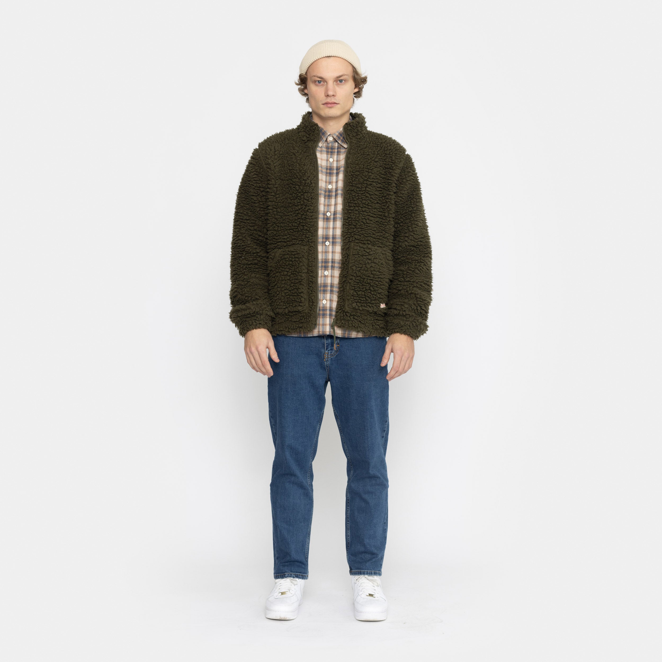 Revolution Heavy Teddy Jacket Fleece Army