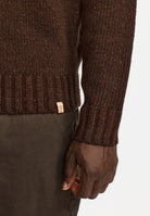 Revolution High-neck Sweater Knitwear Darkbrown