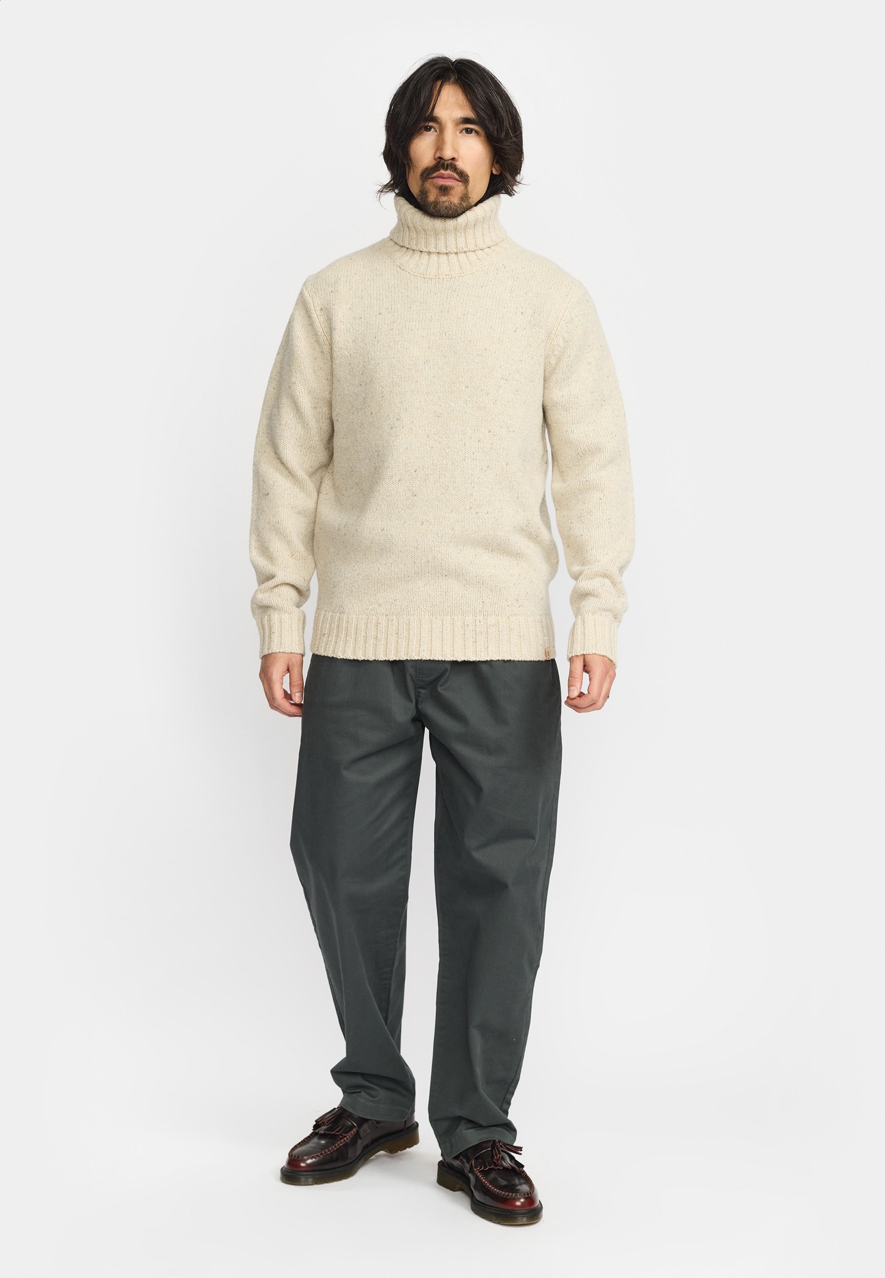 Revolution High-neck Sweater Knitwear White