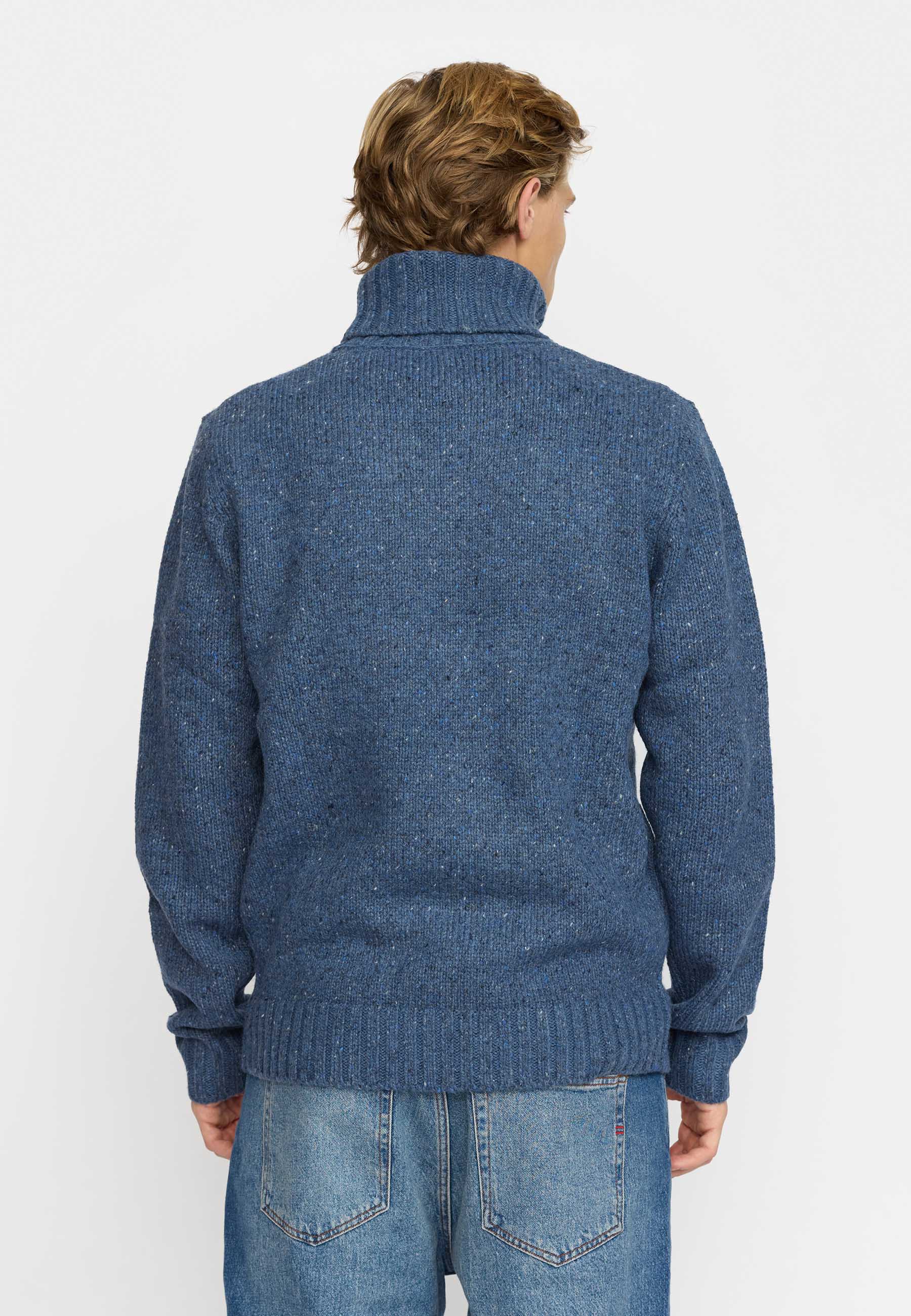 Revolution High-neck Sweather Knitwear Blue