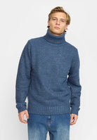 Revolution High-neck Sweather Knitwear Blue