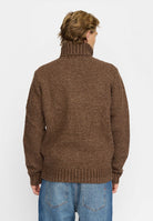 Revolution High-neck Sweather Knitwear Brown