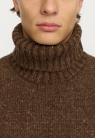 Revolution High-neck Sweather Knitwear Brown