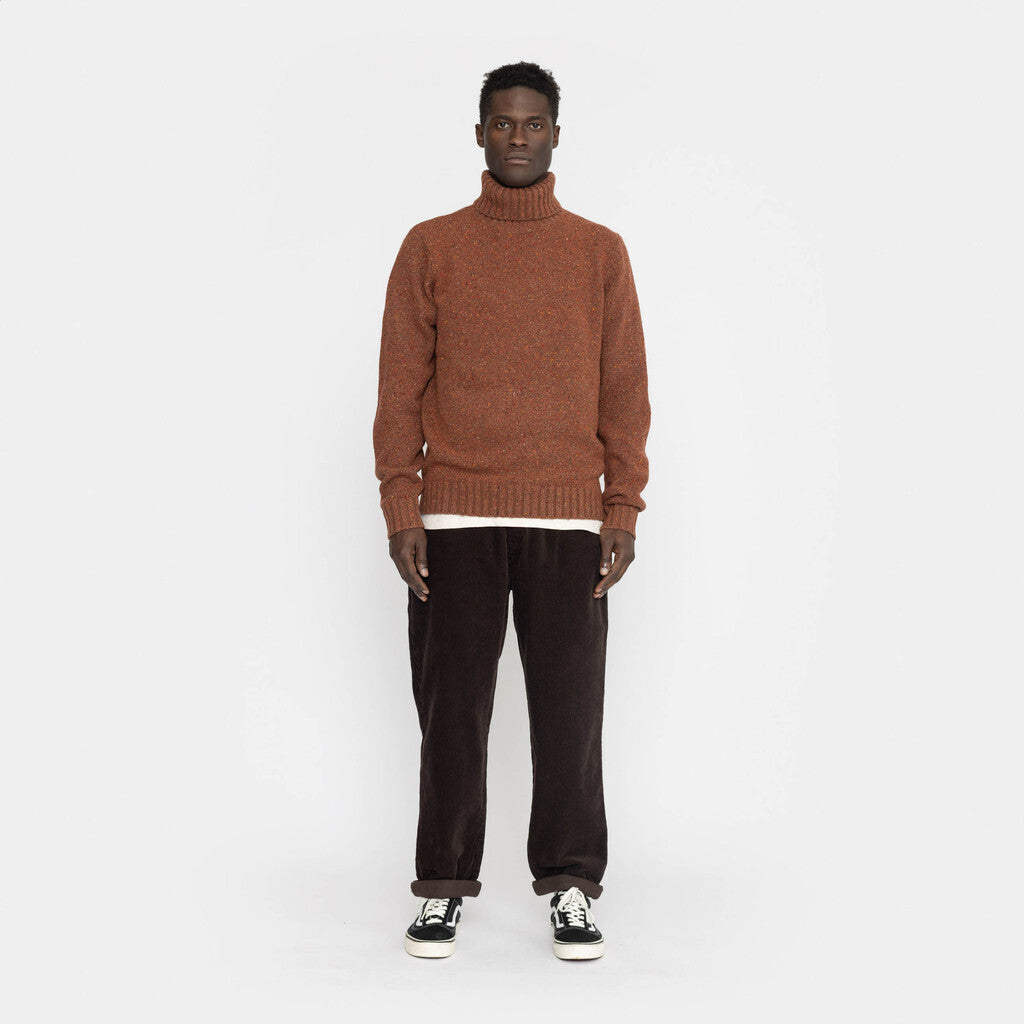 Revolution High-neck Sweather Knitwear Darkred