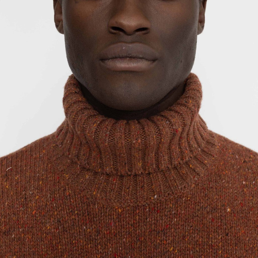 Revolution High-neck Sweather Knitwear Darkred