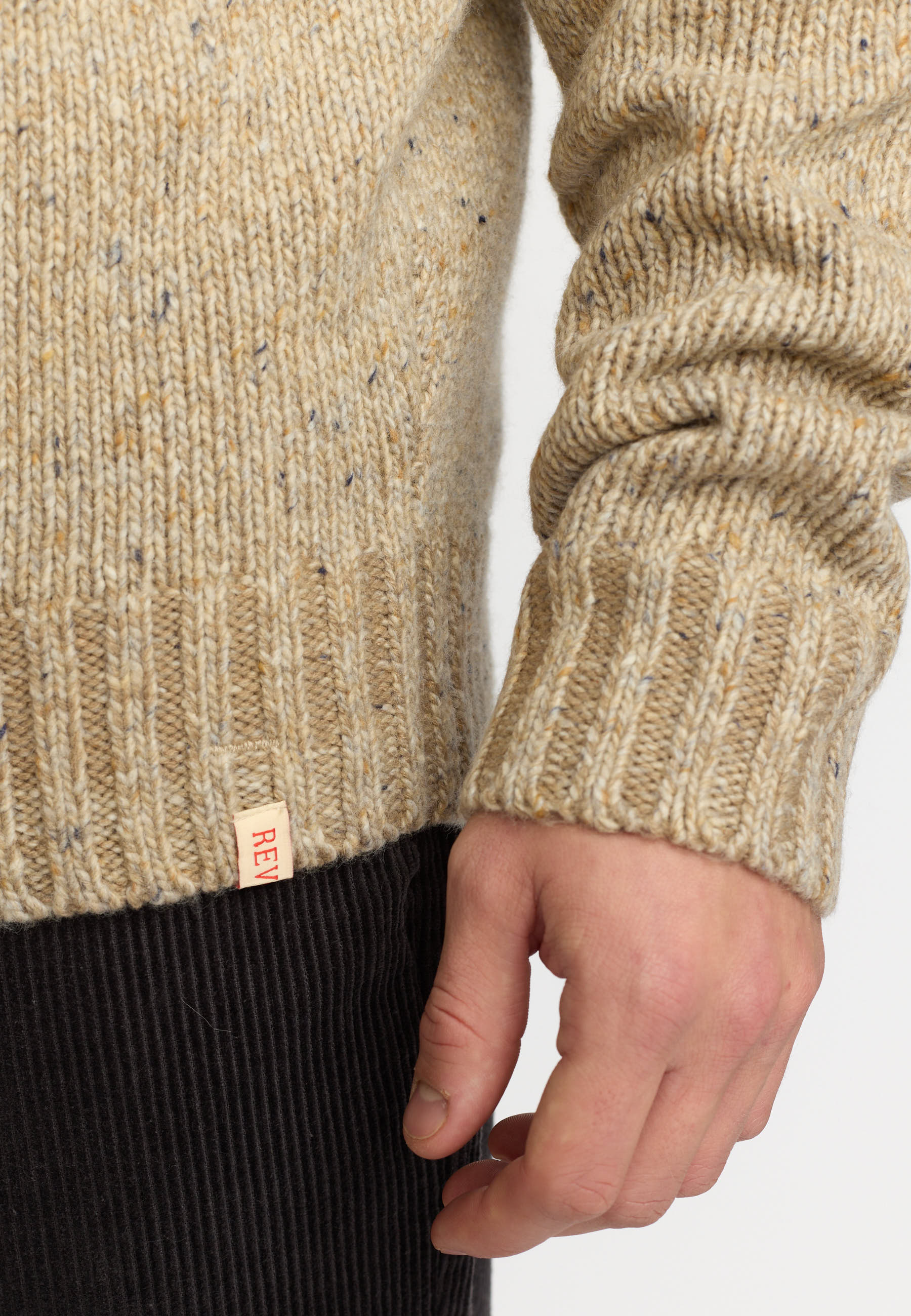 Revolution High-neck Sweather Knitwear Offwhite