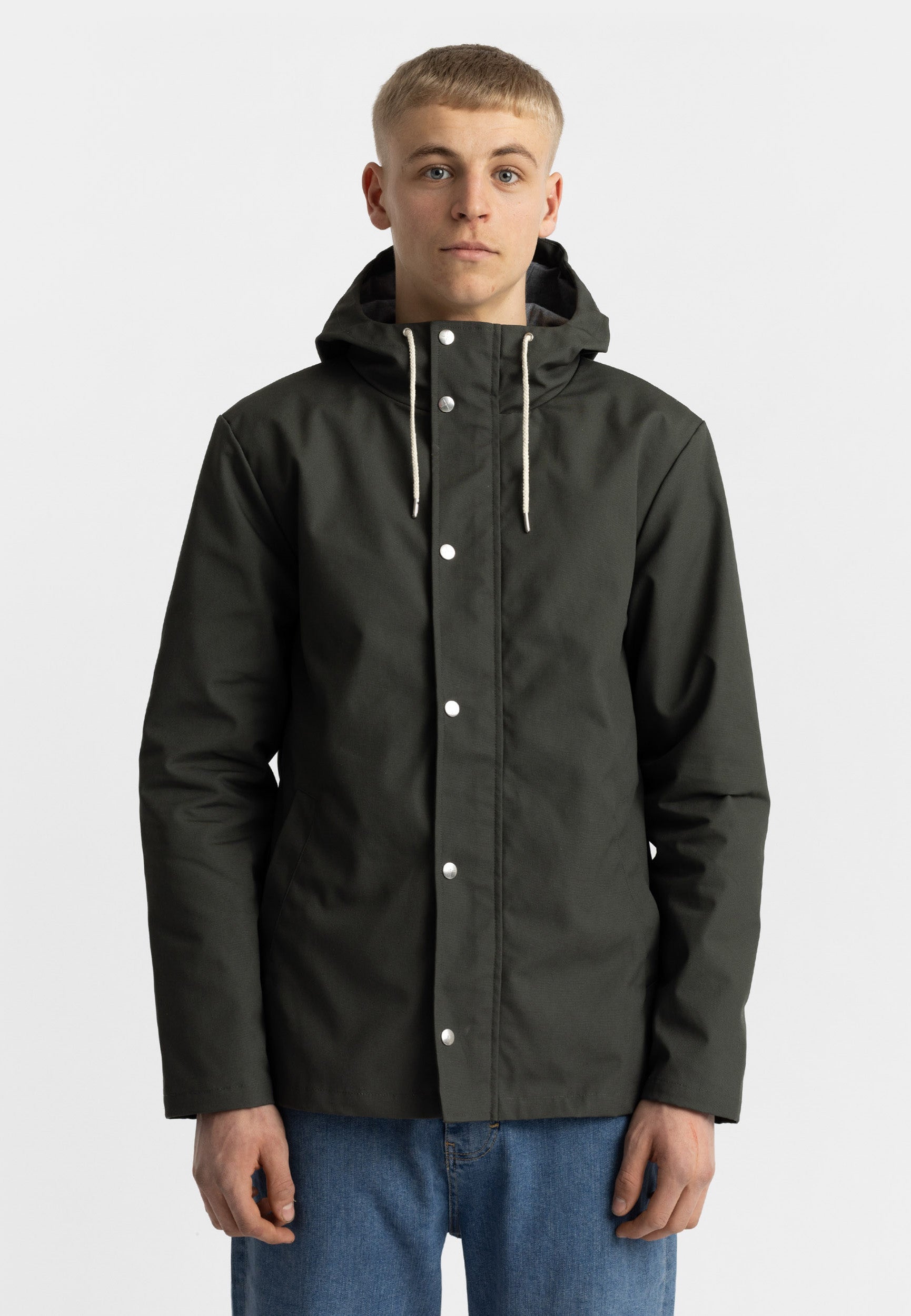 Revolution Hooded Jacket Lightweight Outerwear Army