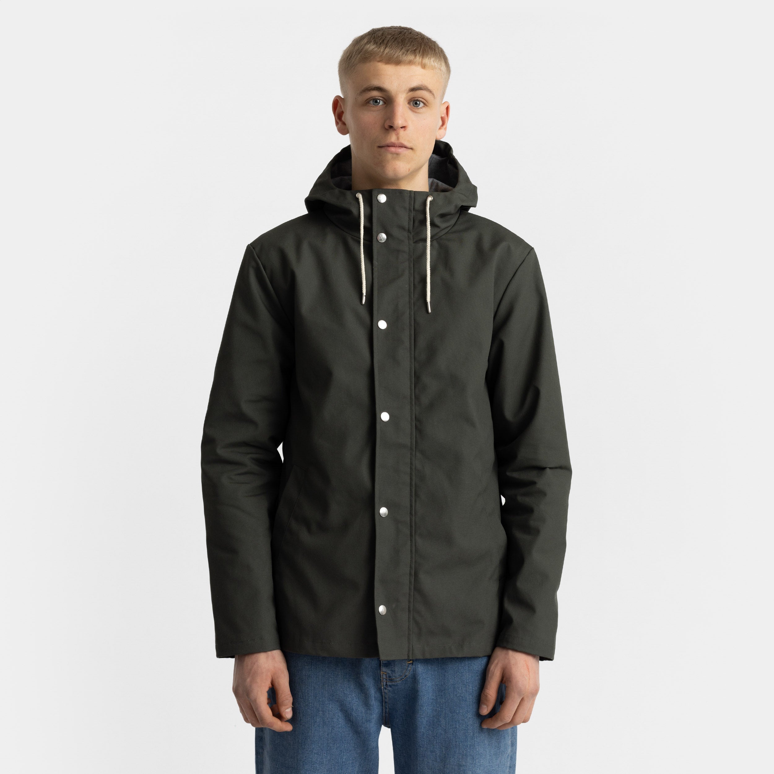 Revolution Hooded Jacket Lightweight Outerwear Army