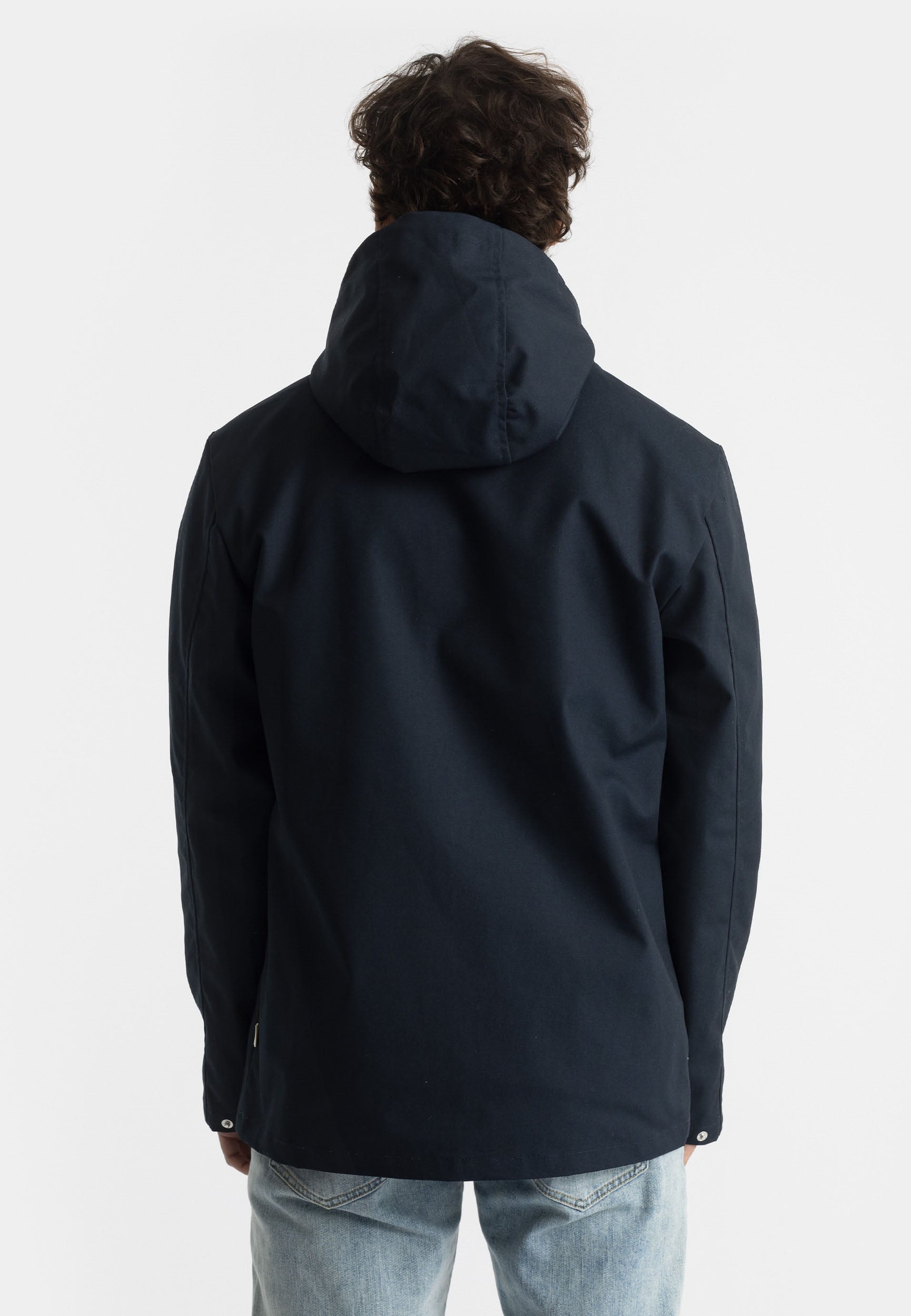 Revolution Hooded Jacket Lightweight Outerwear Navy