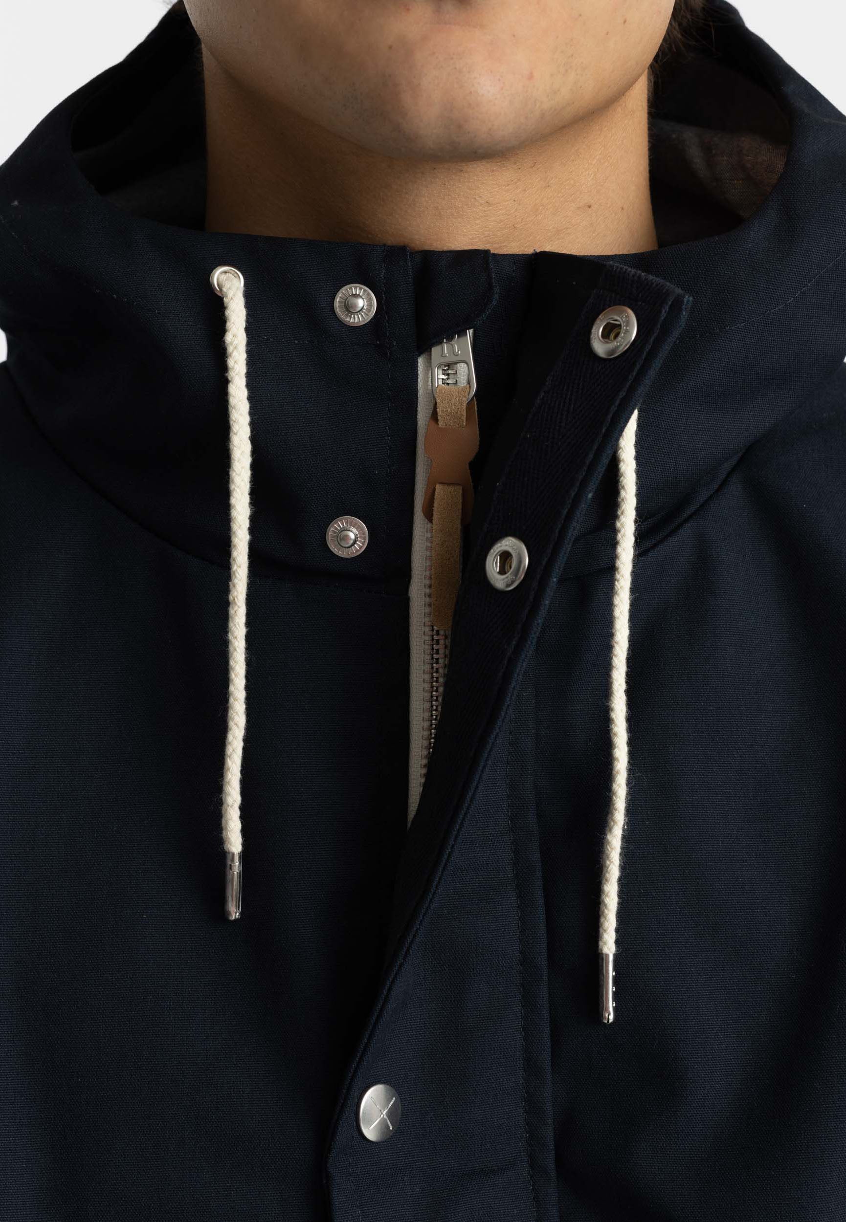 Revolution Hooded Jacket Lightweight Outerwear Navy
