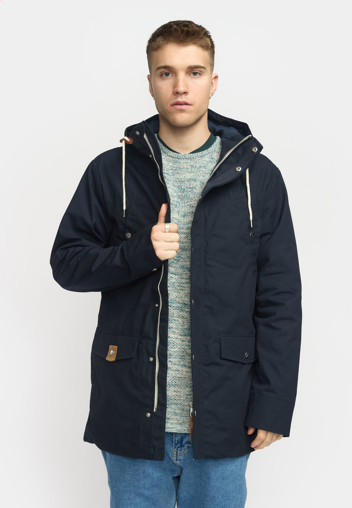 Revolution Hooded Jacket Lightweight Outerwear Navy