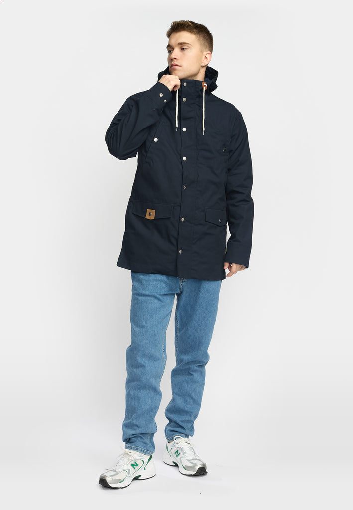 Revolution Hooded Jacket Lightweight Outerwear Navy