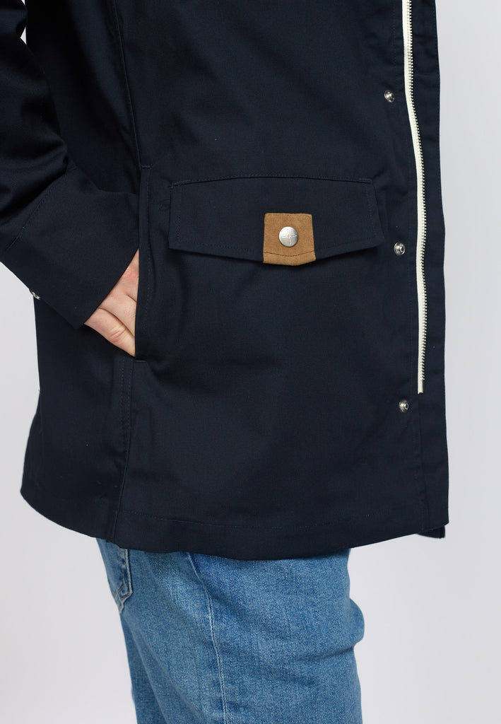 Revolution Hooded Jacket Lightweight Outerwear Navy