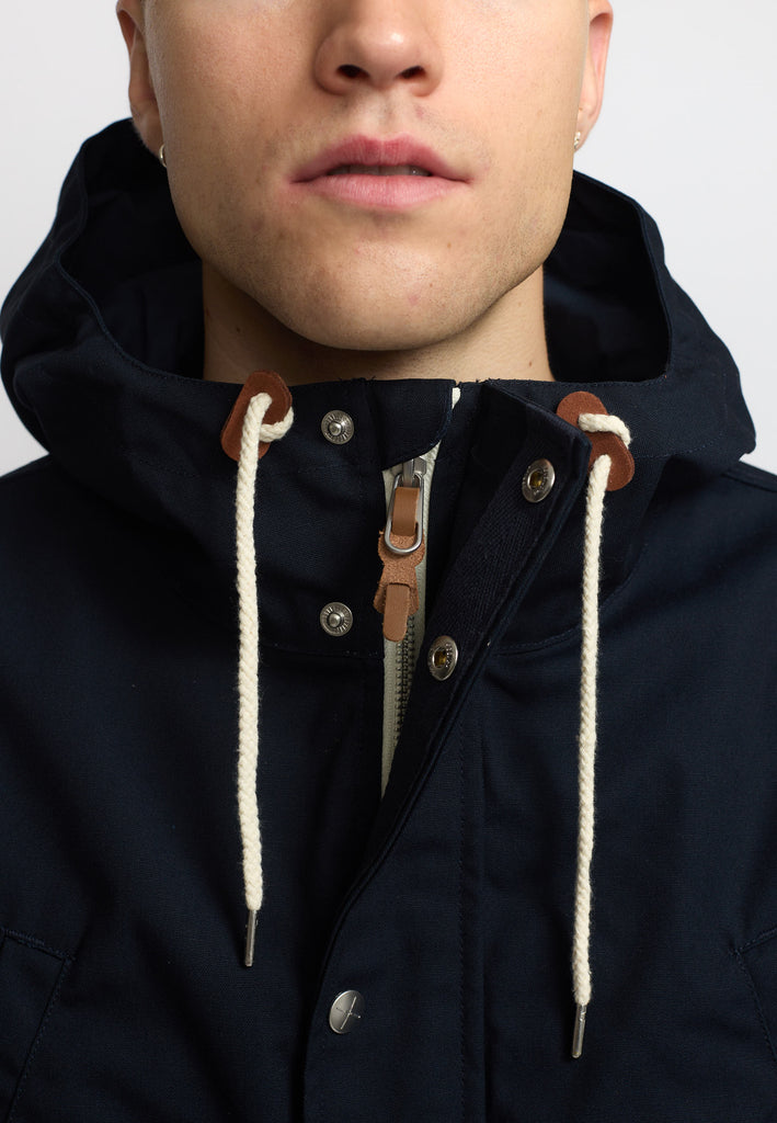 Revolution Hooded Jacket Lightweight Outerwear Navy