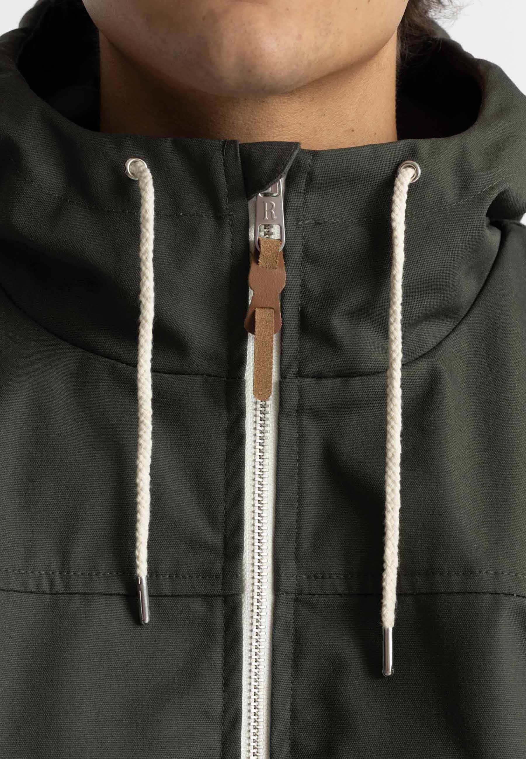 Revolution Hooded Jacket Lightweight Outerwear Army