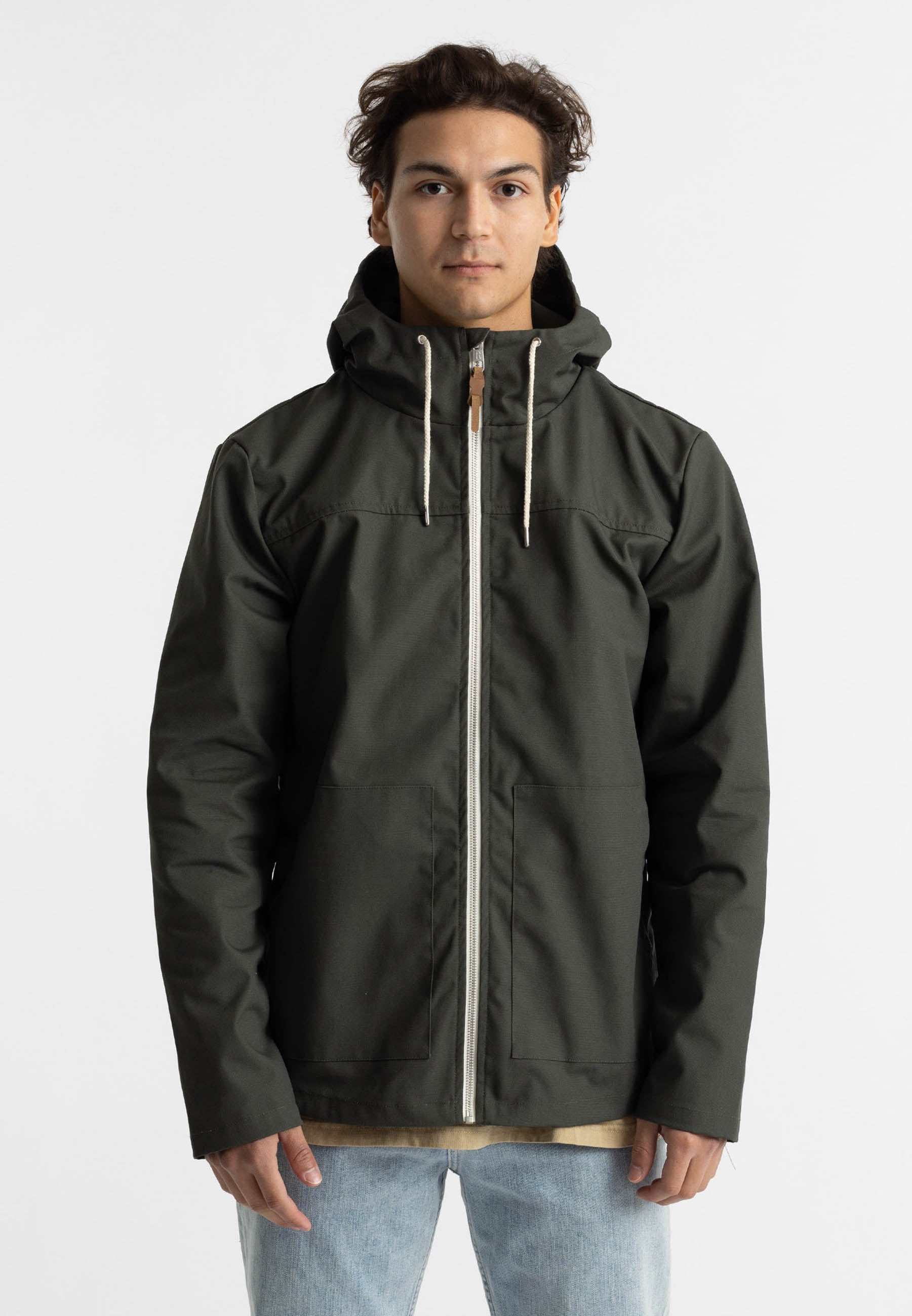 Revolution Hooded Jacket Lightweight Outerwear Army