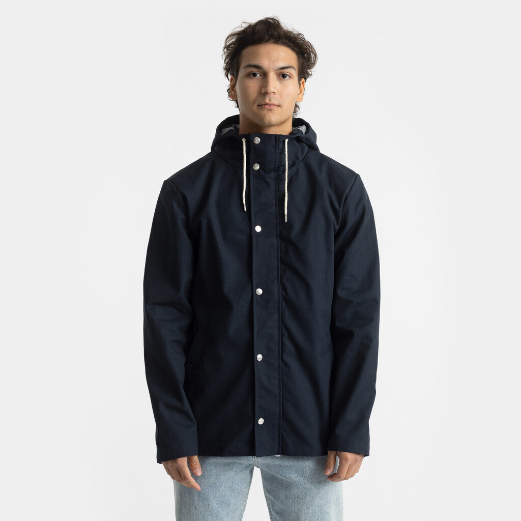 Revolution Hooded Jacket Lightweight Outerwear Navy