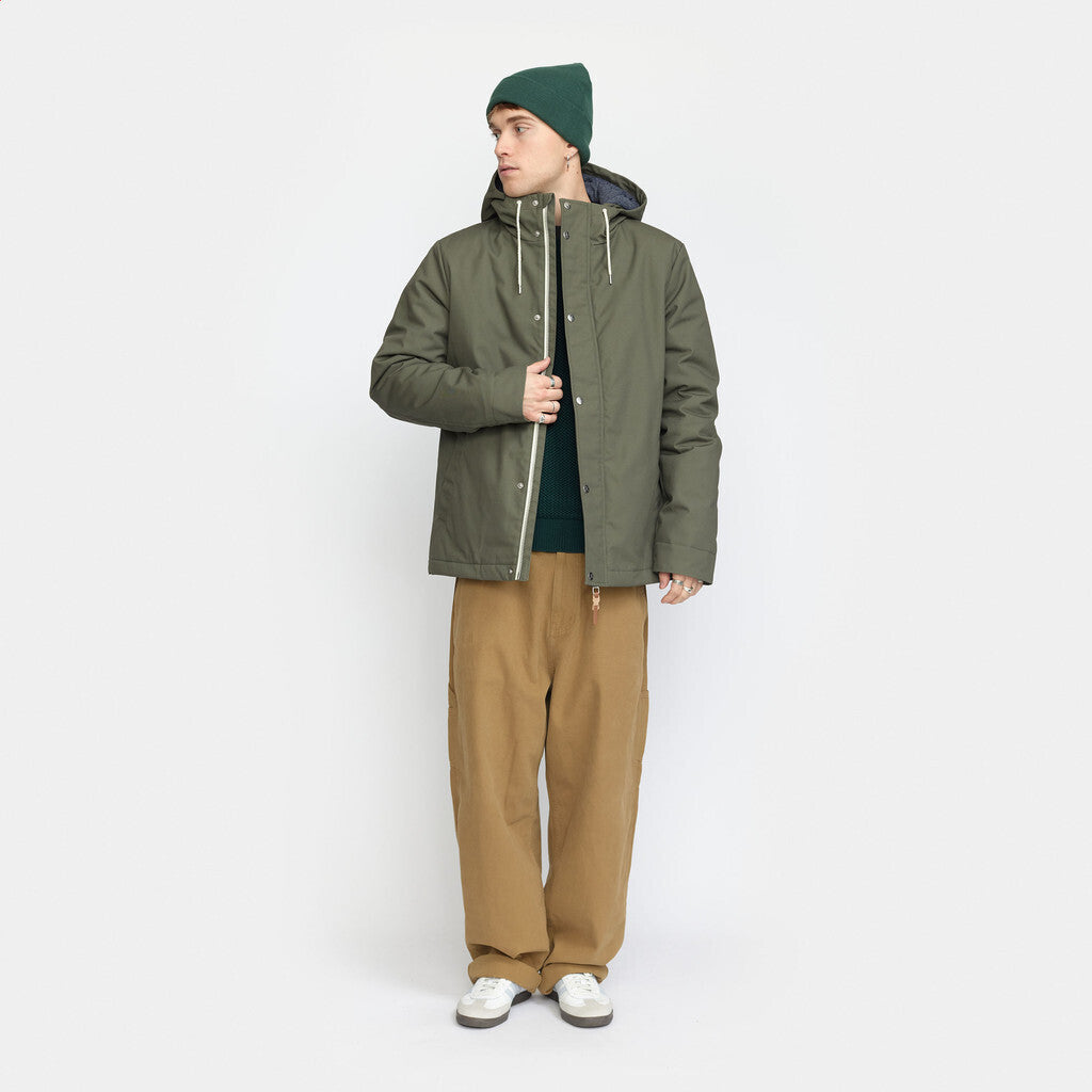 Revolution Hooded Jacket Winter Outerwear Army