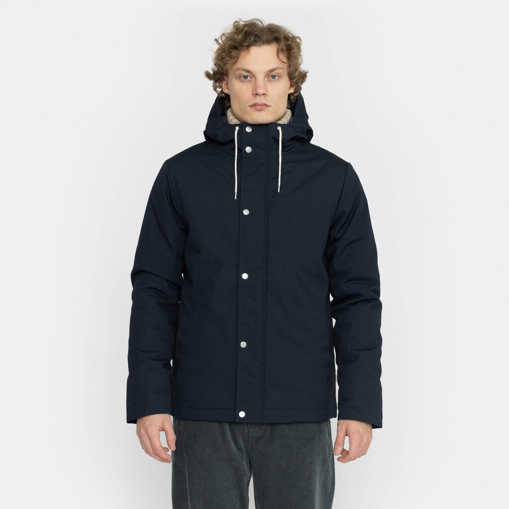 Revolution Hooded Jacket Winter Outerwear Navy