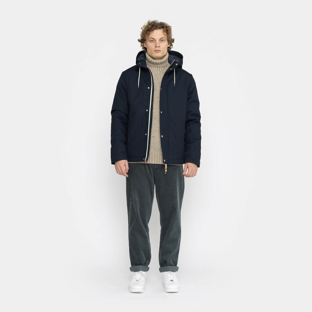 Revolution Hooded Jacket Winter Outerwear Navy