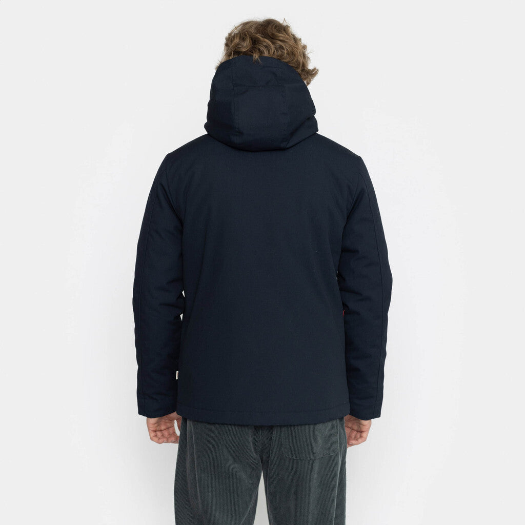 Revolution Hooded Jacket Winter Outerwear Navy