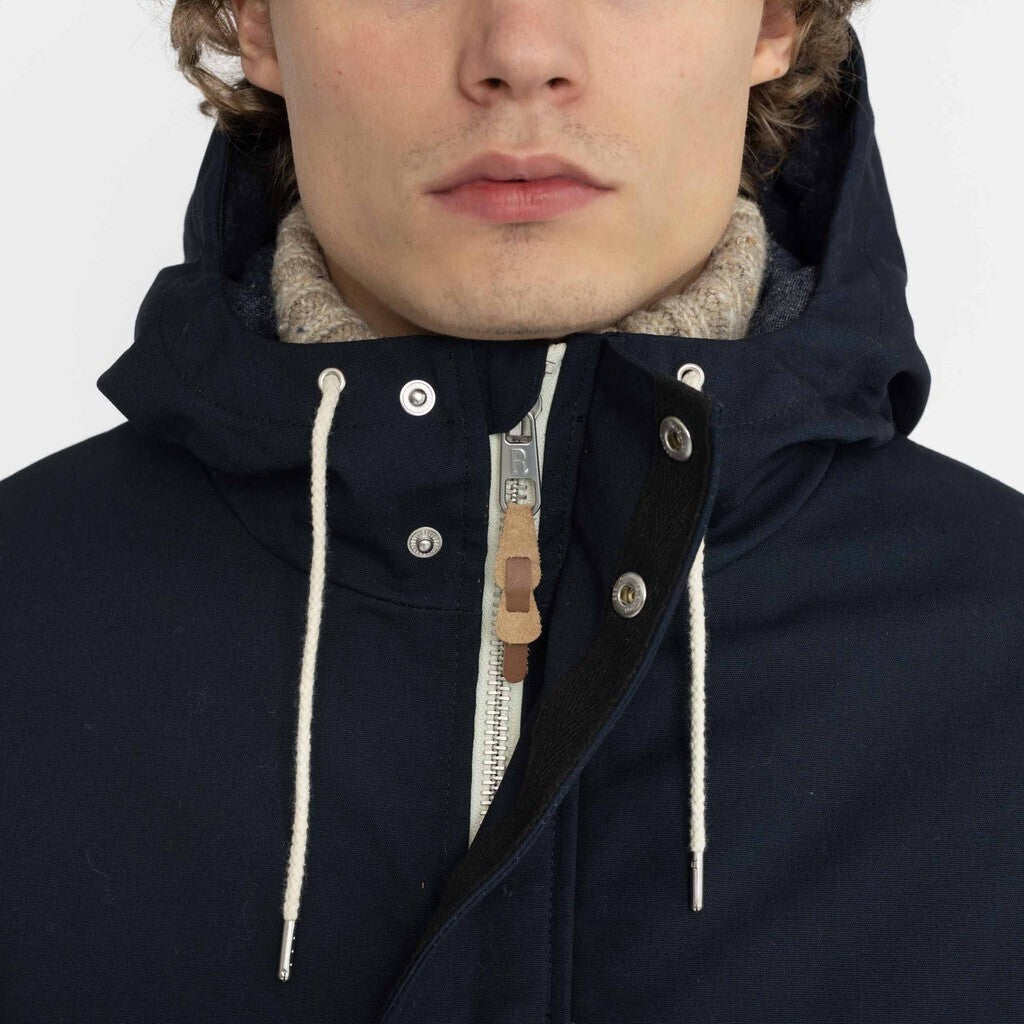 Revolution Hooded Jacket Winter Outerwear Navy