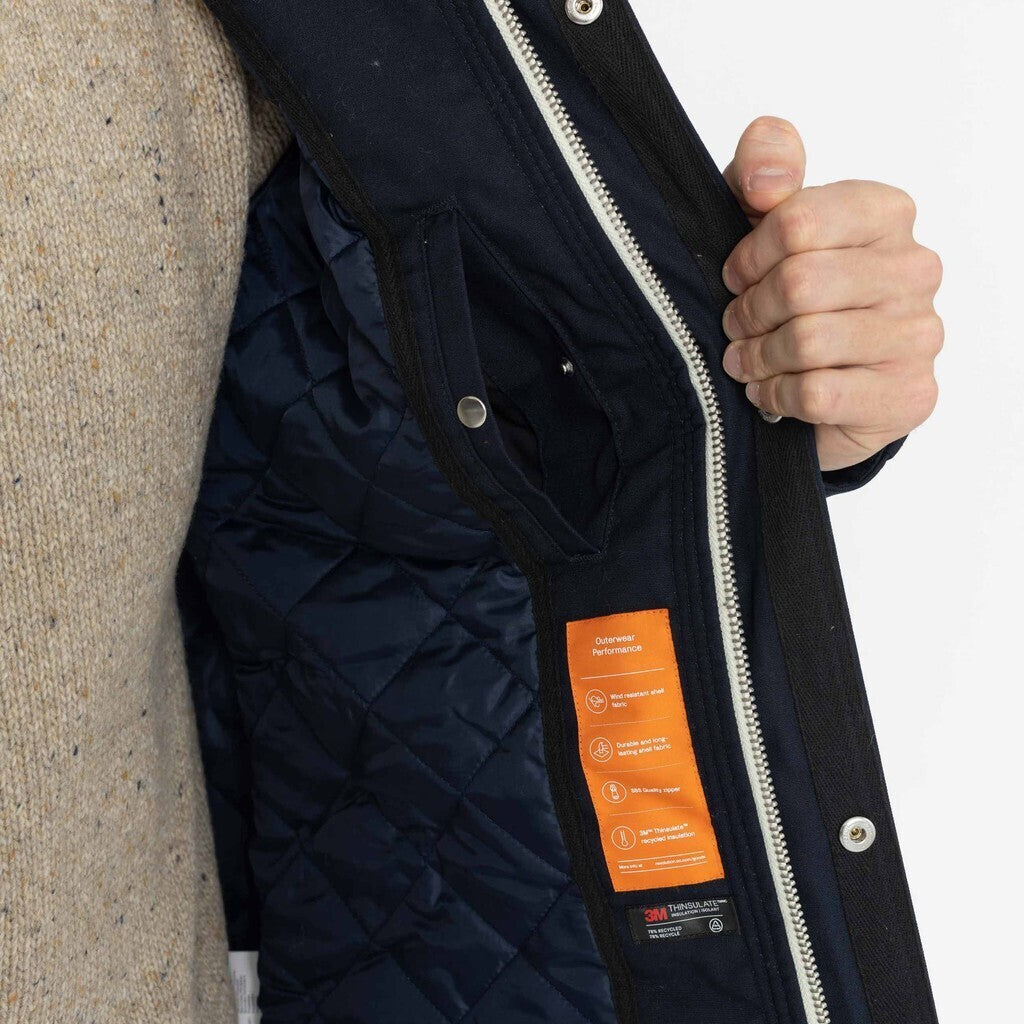 Revolution Hooded Jacket Winter Outerwear Navy