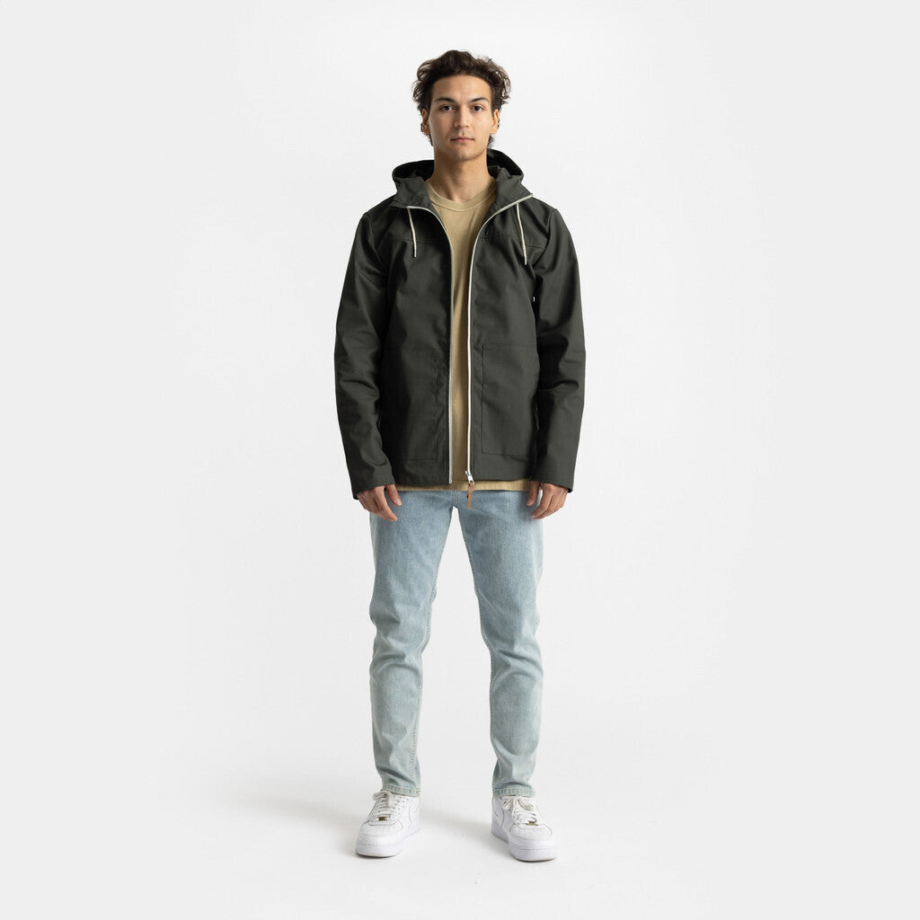 Revolution Hooded Jacket Lightweight Outerwear Army