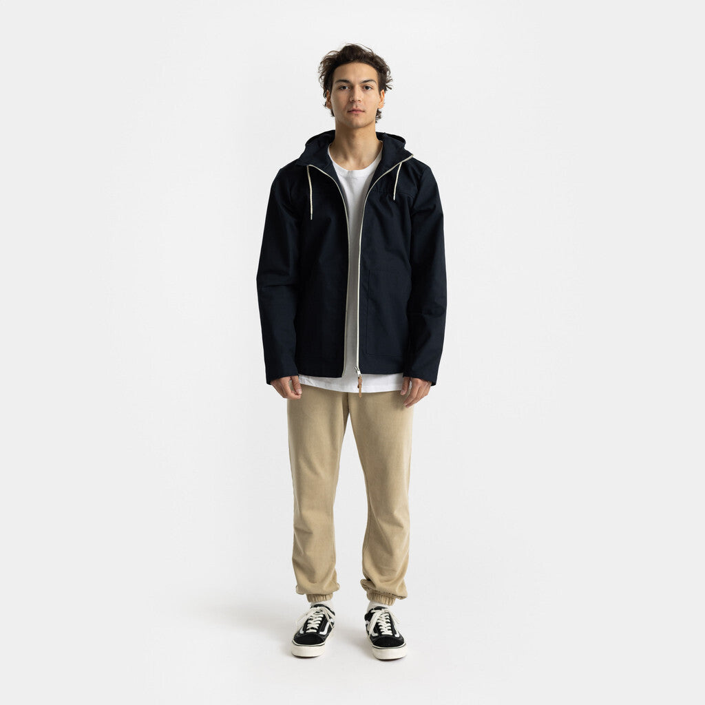 Revolution Hooded Jacket Lightweight Outerwear Navy