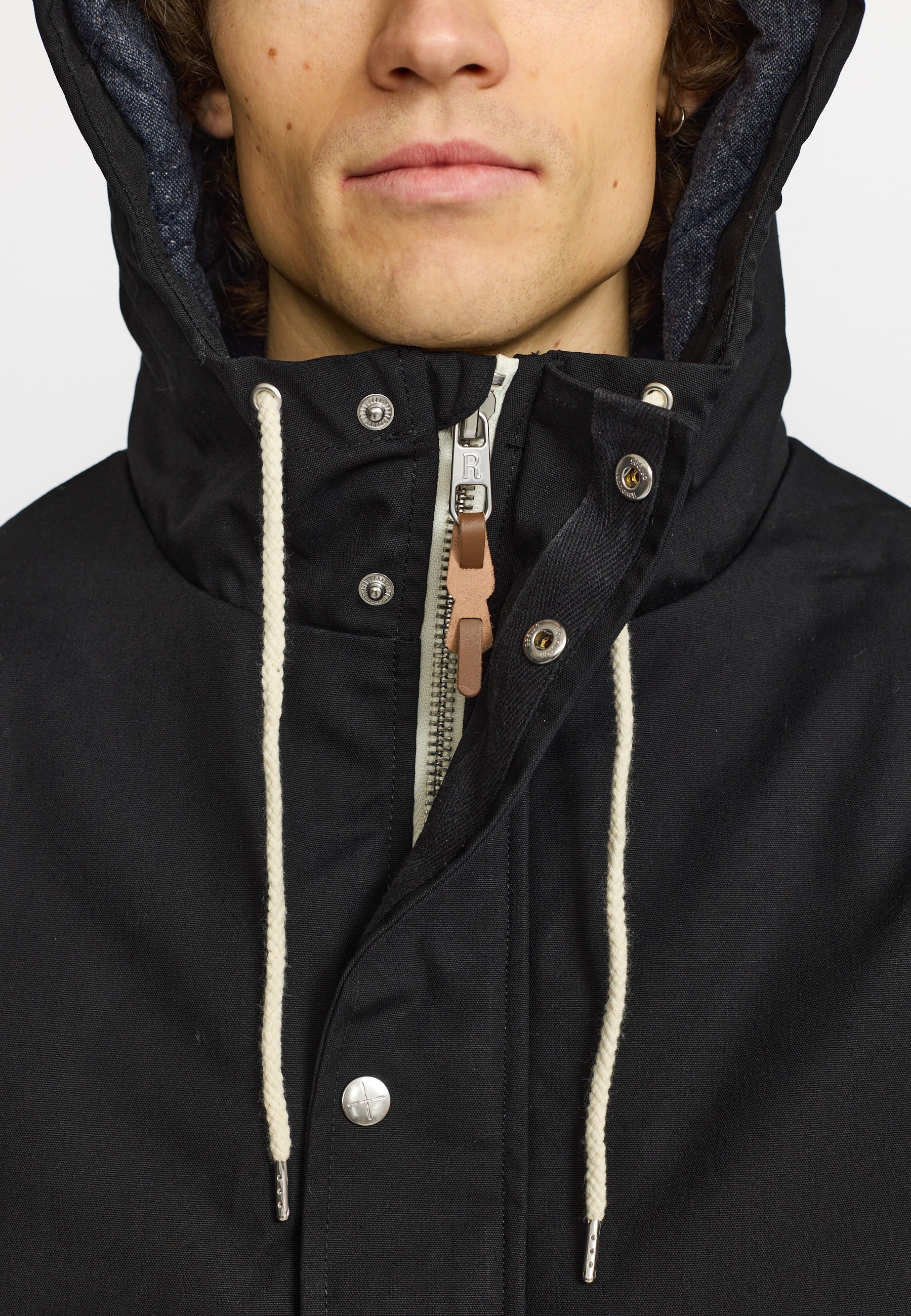 Revolution Hooded Jacket Winter Outerwear Black