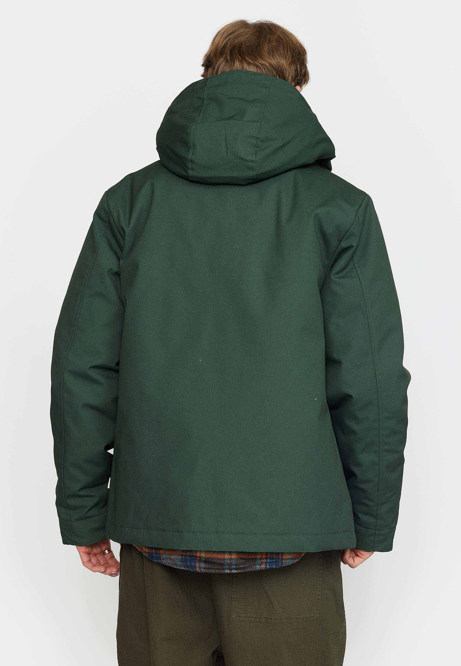 Revolution Hooded Jacket Winter Outerwear Darkgreen