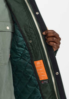 Revolution Hooded Jacket Winter Outerwear Darkgreen