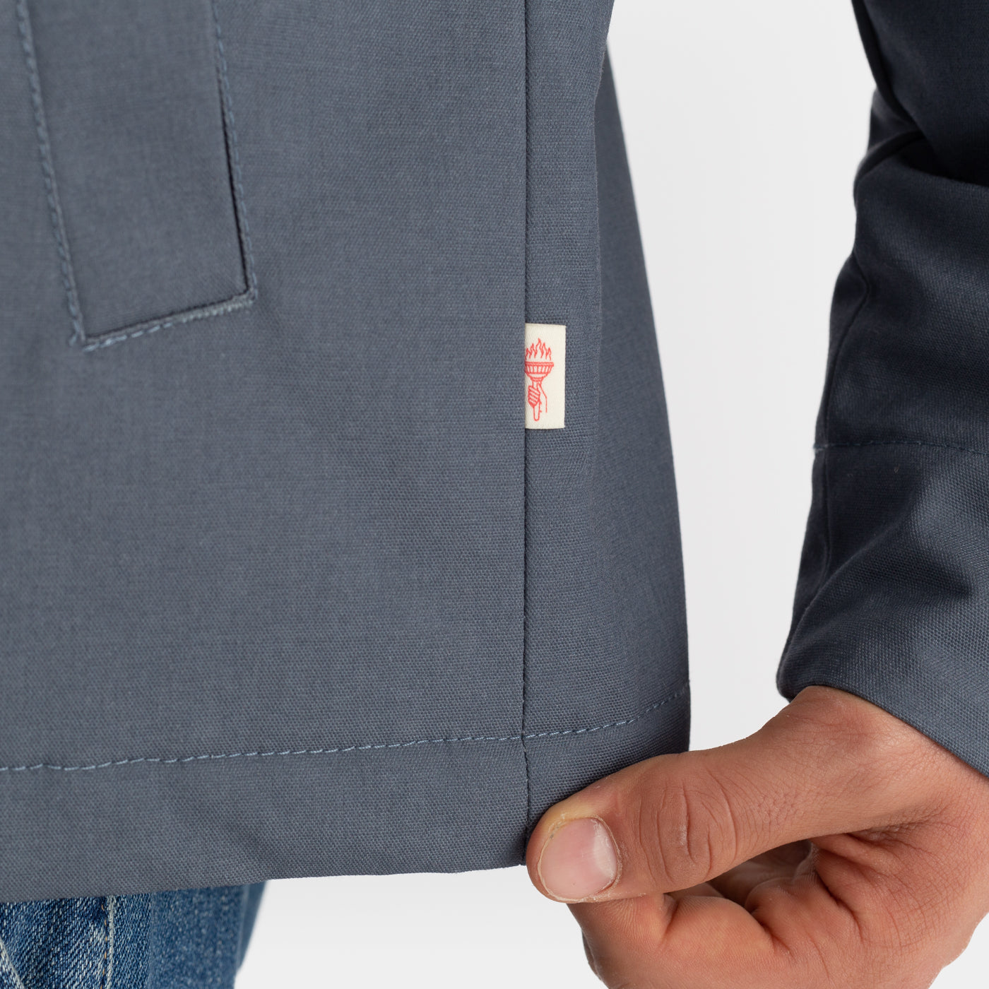 Revolution Hooded Jacket Winter Outerwear Dustblue