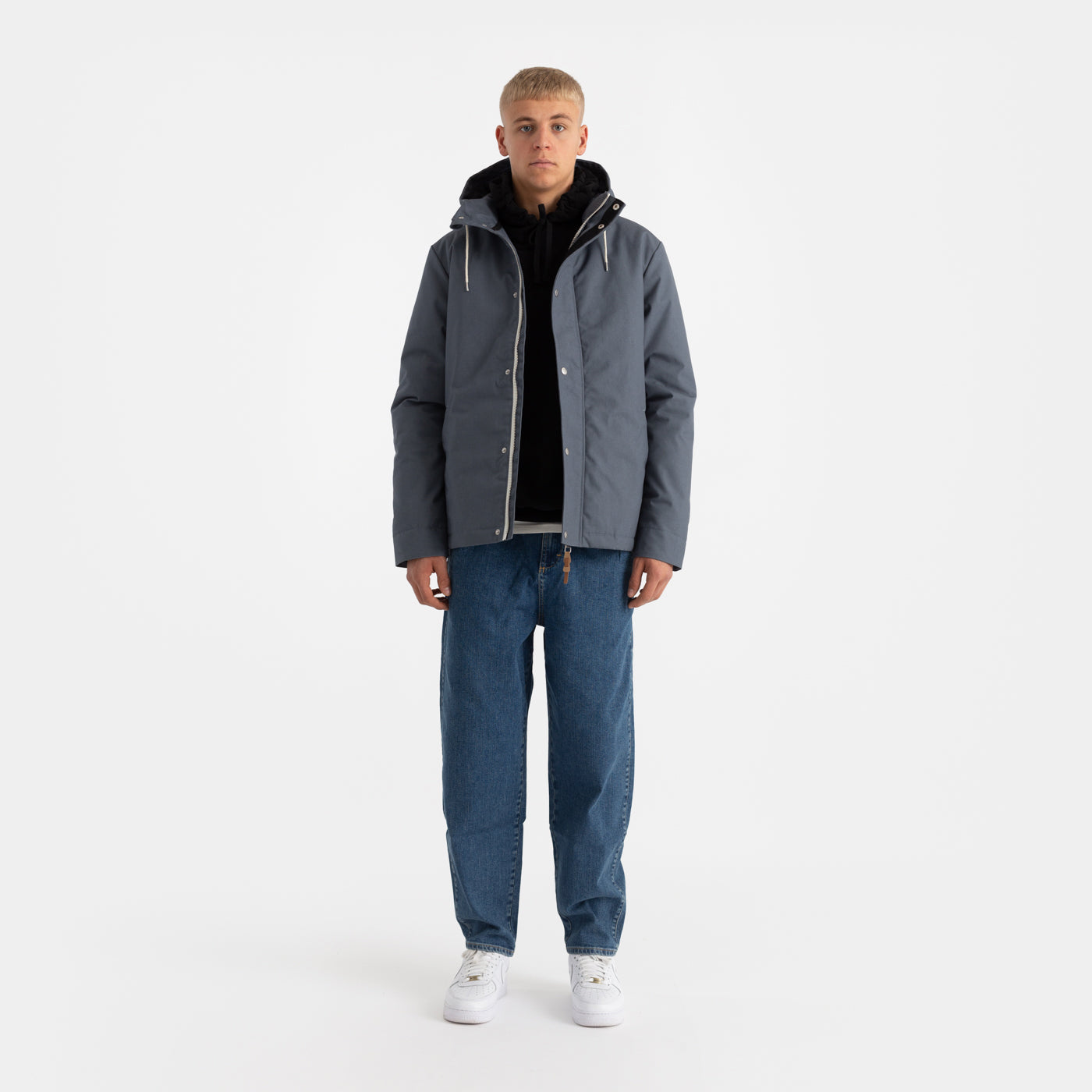 Revolution Hooded Jacket Winter Outerwear Dustblue